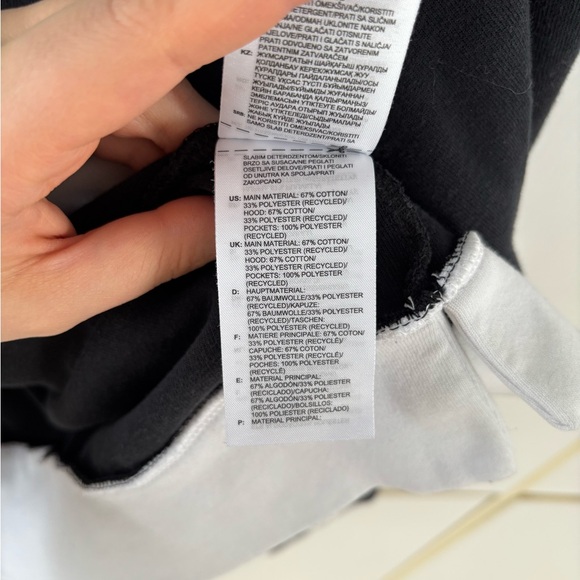 Adidas Adicross Sweatshirt Hoodie Men 2XL Half Zip-Up Black White - Picture 9 of 12